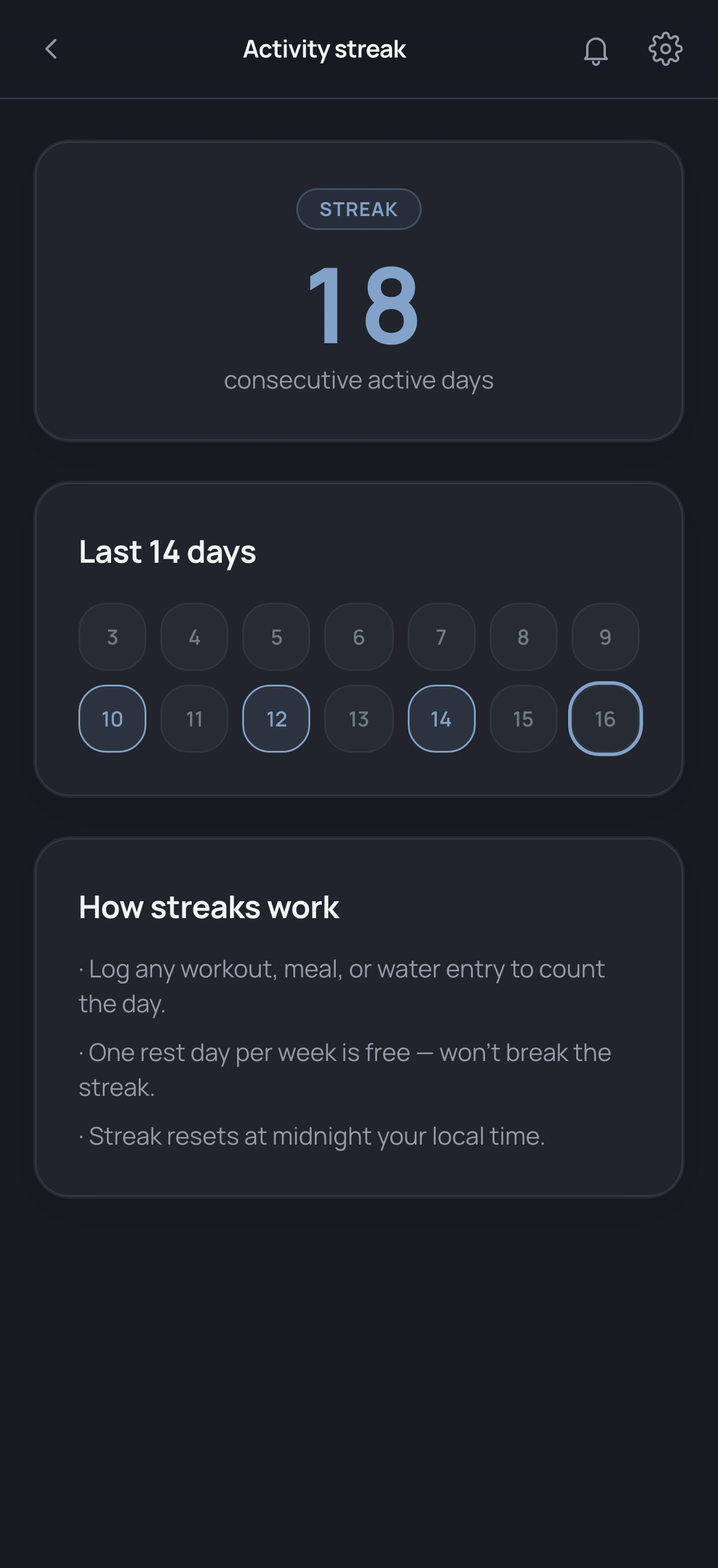 Momentum you don't want to break — Ascend app screen